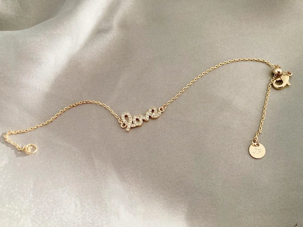 18K Gold Love Bracelet: Minimalist Friendship Jewelry, Gift for Her