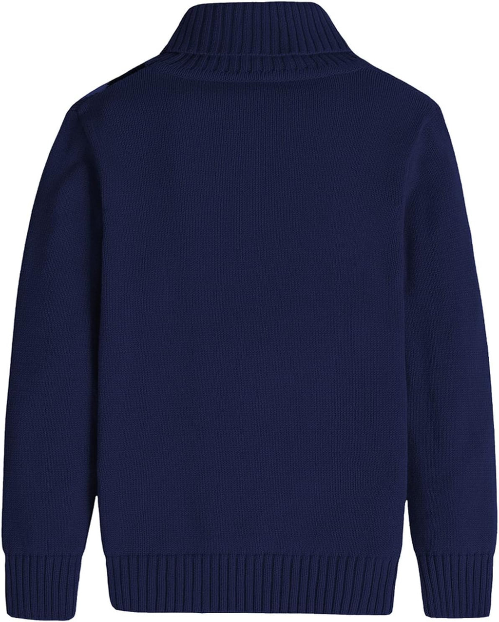 Kids Long Sleeve Sweater Argyle Uniform Plaid Turtleneck Pullover for Boys Girls