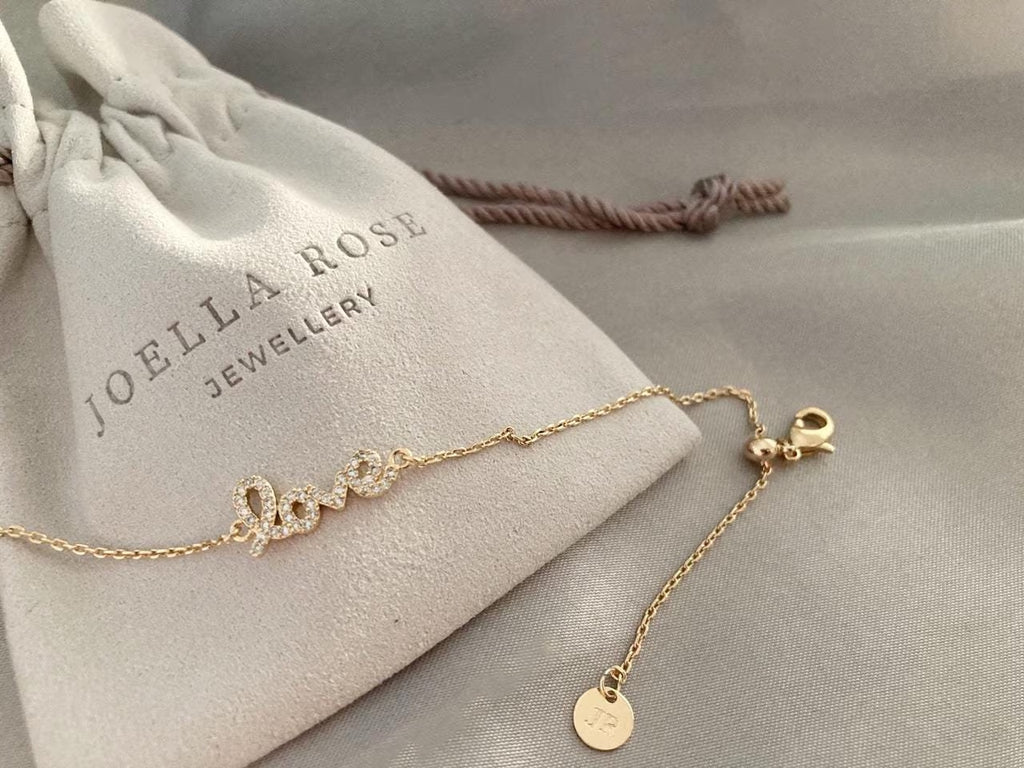 18K Gold Love Bracelet: Minimalist Friendship Jewelry, Gift for Her